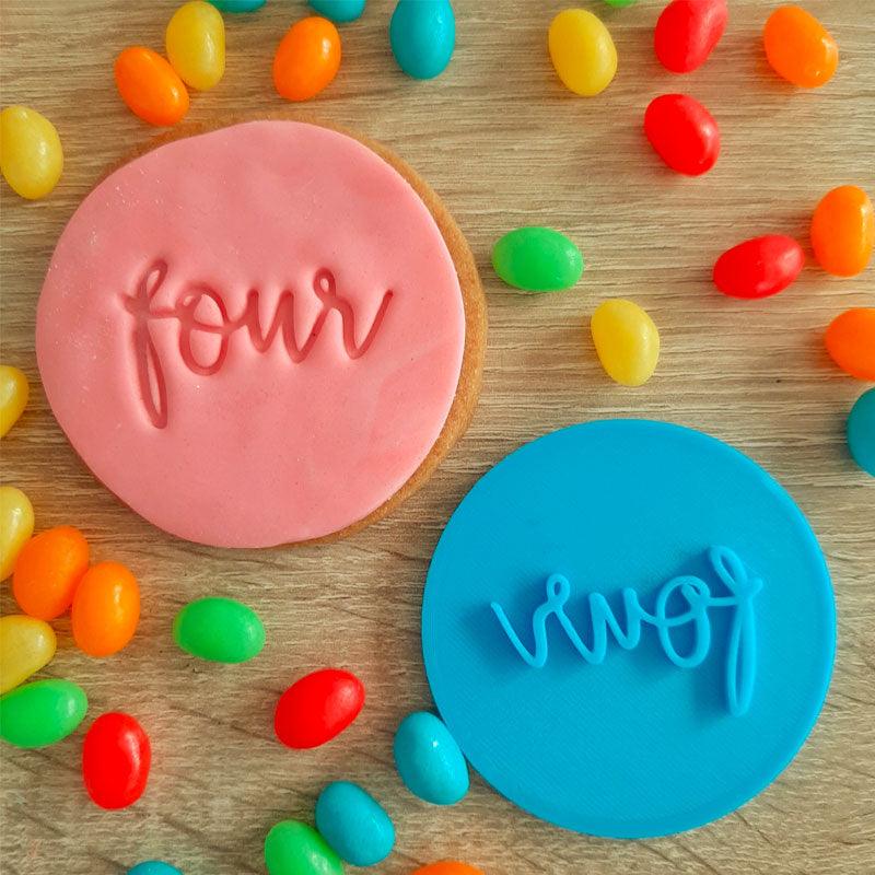 Four Fondant Stamp - The Party Room