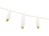 White Feather Garland - The Party Room