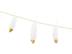 White Feather Garland - The Party Room