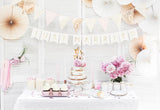 Just Married White Banner - The Party Room