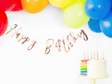 Rose Gold Happy Birthday Banner - The Party Room