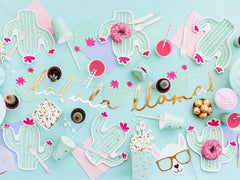 Gold Lalala Llama Banner - The Party Room