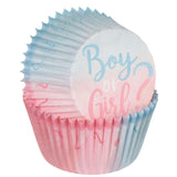 Gender Reveal Cupcake Baking Cups 75pk - The Party Room
