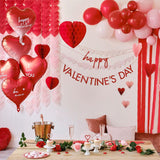 Red Origami Paper Heart Napkins 16pk - The Party Room