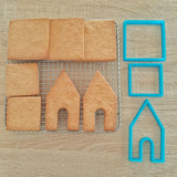 Small Gingerbread House Cookie Cutter Set - The Party Room