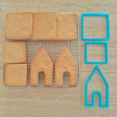 Small Gingerbread House Cookie Cutter Set - The Party Room