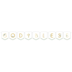 Botanical God Bless Pennant Banner - The Party Room