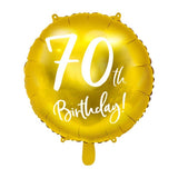 Gold 70th Birthday Foil Balloon - The Party Room