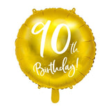 Gold 90th Birthday Foil Balloon - The Party Room