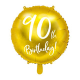Gold 90th Birthday Foil Balloon