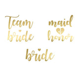 Gold Bachelorette Party Temporary Tattoos