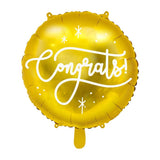 Gold Congrats Foil Balloon - The Party Room
