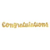 Gold Congratulations Banner - The Party Room