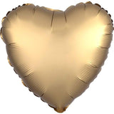 Satin Luxe Gold Heart Foil Balloons - The Party Room