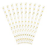 Gold Heart Straws - The Party Room