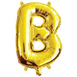 Gold Foil Letter Balloons - B - The Party Room