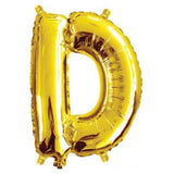 Gold Foil Letter Balloons - D