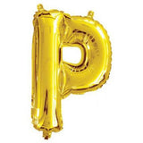 Gold Foil Letter Balloons - P