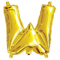 Gold Foil Letter Balloons - W - The Party Room