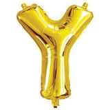 Gold Foil Letter Balloons - Y - The Party Room