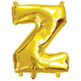 Gold Foil Letter Balloons - Z - The Party Room