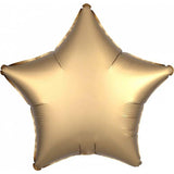 Satin Luxe Gold Star Foil Balloons - The Party Room