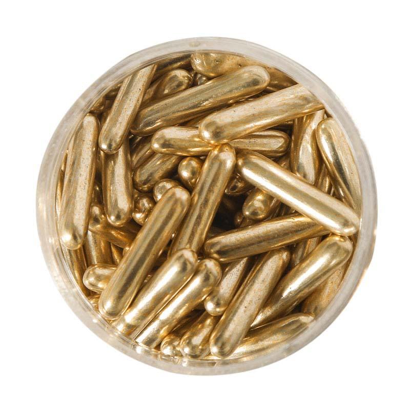 Vintage Gold Rods Sprinkles - The Party Room