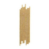 Gold Foil Paper Straws - The Party Room