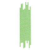 Lime Green Chevron Paper Straws - The Party Room