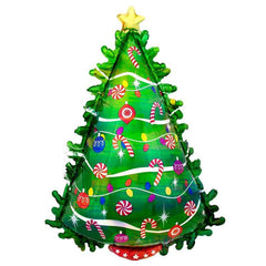 Jumbo Green Christmas Tree Foil Balloon - The Party Room