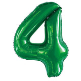 Green Giant Foil Number Balloon - 4 - The Party Room