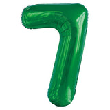 Green Giant Foil Number Balloon - 7 - The Party Room