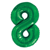 Green Giant Foil Number Balloon - 8 - The Party Room