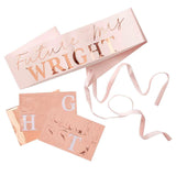 Personalised Rose Gold Hen Party Bride To Be Sash - The Party Room