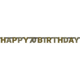 Sparkling 70th Birthday Banner - The Party Room