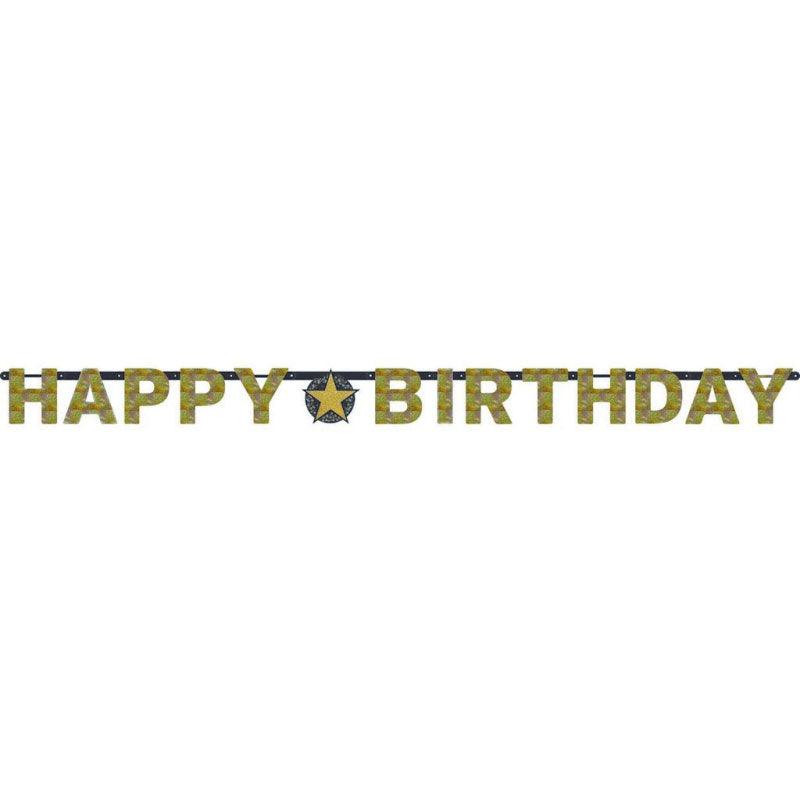 Sparkling Happy Birthday Banner - The Party Room