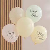 Pastel Happy Easter Balloons 5pk