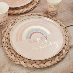 Happy Everything Natural Rainbow Plates - The Party Room