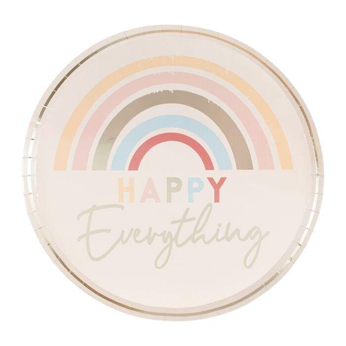 Happy Everything Natural Rainbow Plates - The Party Room
