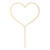 Wooden Heart Cake Topper - The Party Room
