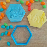 Hexagon Cookie & Fondant Cutter 76mm - The Party Room