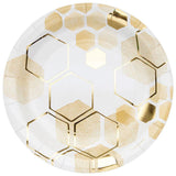 Honeycomb Large Plates 8pk - The Party Room