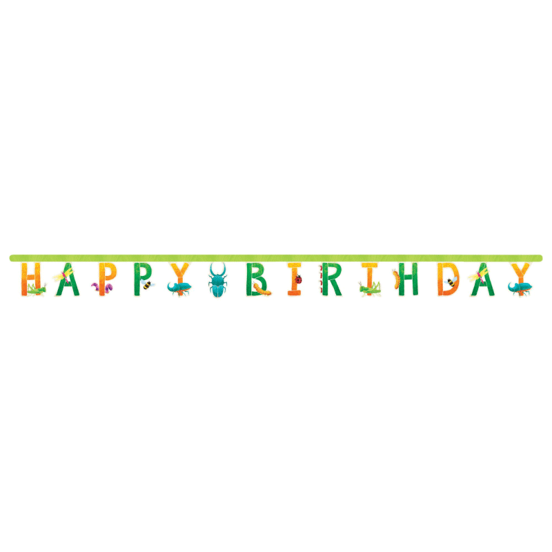 Birthday Bug Banner - The Party Room