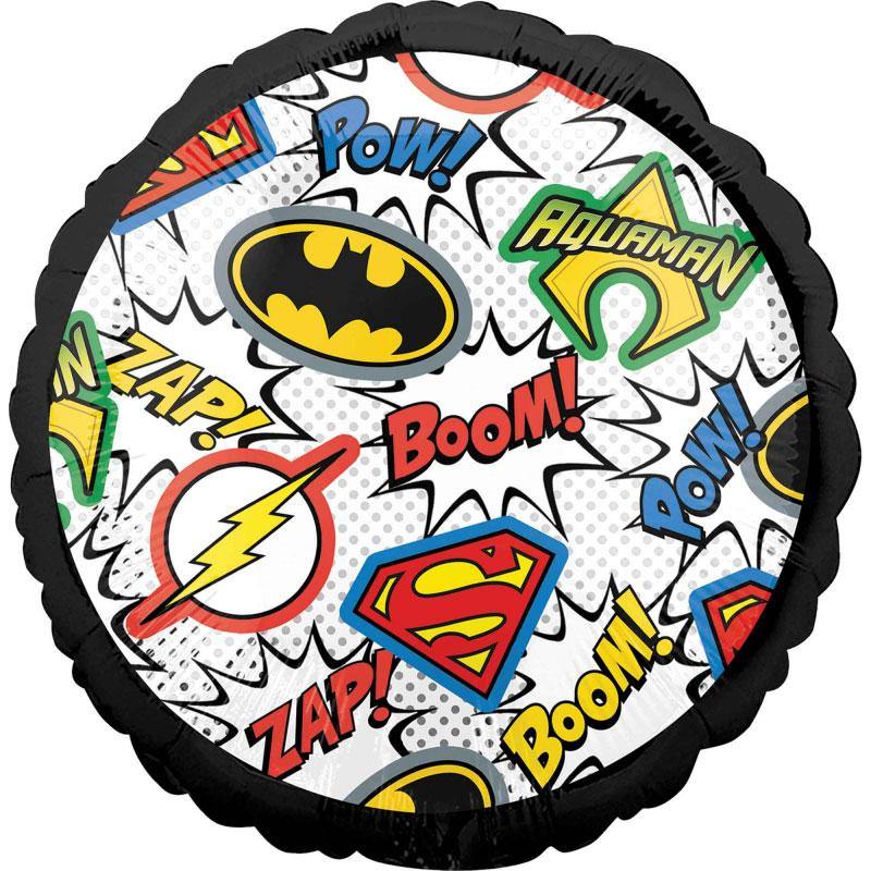 Justice League Round Foil Balloon - The Party Room