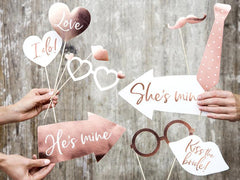 Wedding Photo Props 12pk - The Party Room