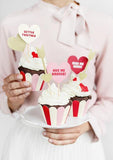 Gold Heart Cupcake Toppers - The Party Room