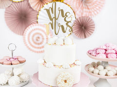 Gold Mr & Mrs Cake Topper - The Party Room
