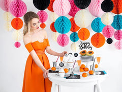 Black Happy Birthday Cake Topper - The Party Room