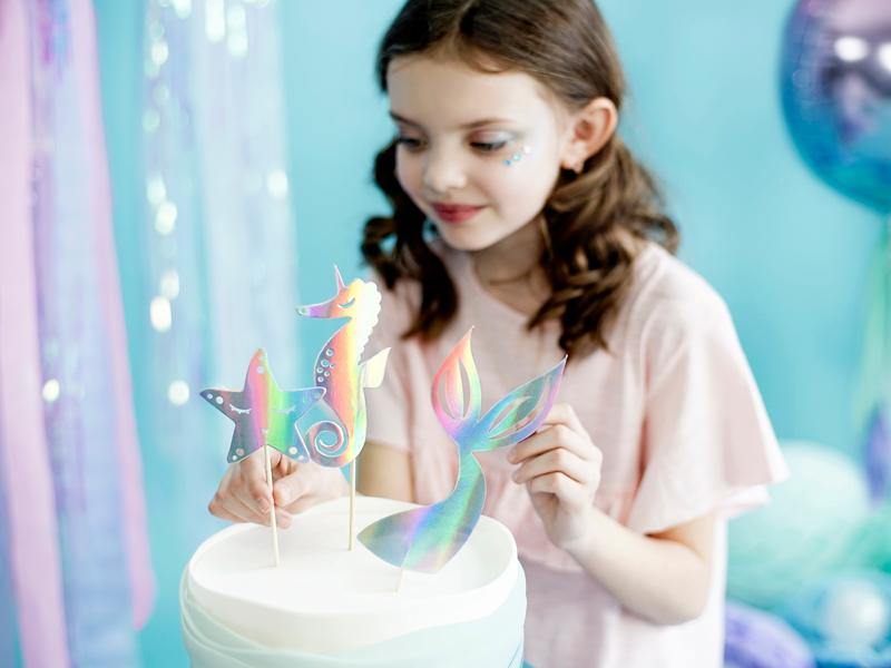 Iridescent Mermaid Cake Toppers - The Party Room
