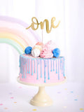 Gold One Cake Topper - The Party Room